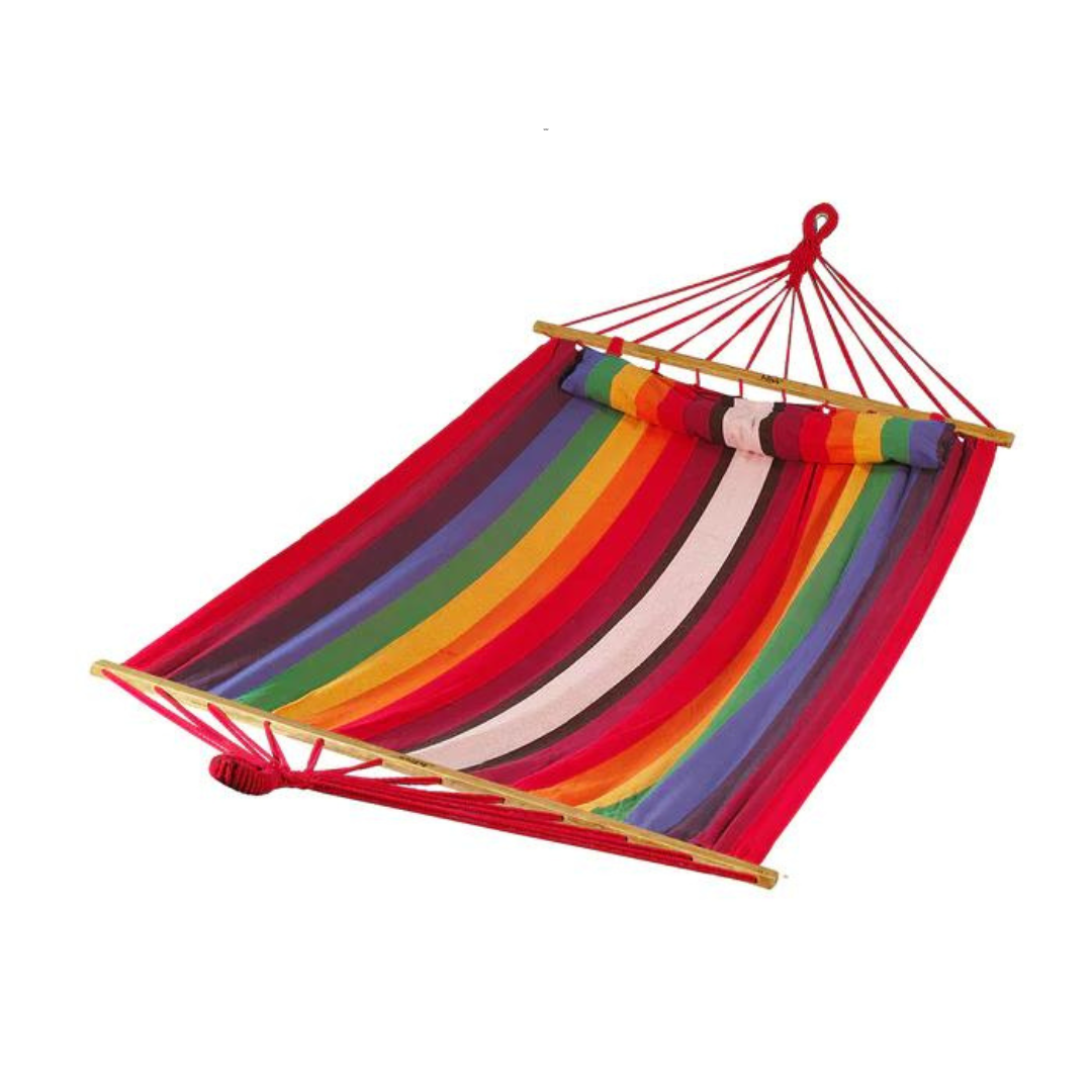 Bliss Oversized Hammock with Spreader Bars and Pillow